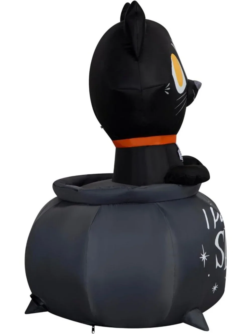 3.5' Hocus Pocus Binx Airblown Inflatable Halloween Decor with Calderon Scene
